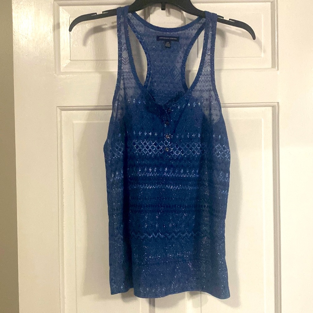 Blue tank